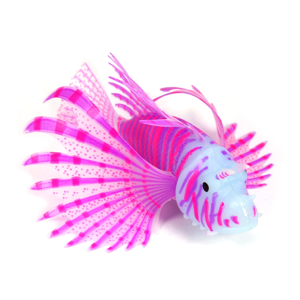 Fluorescence Fish Aquarium Ornaments 3D Artificial Silicone Fish Tank Aquarium Decorations