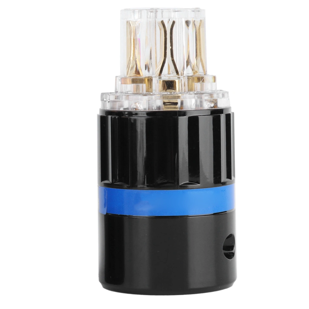 Monosaudio Connector Transparent Pure Copper GoldPlated Audio Power Connector 100~250V(F105G )