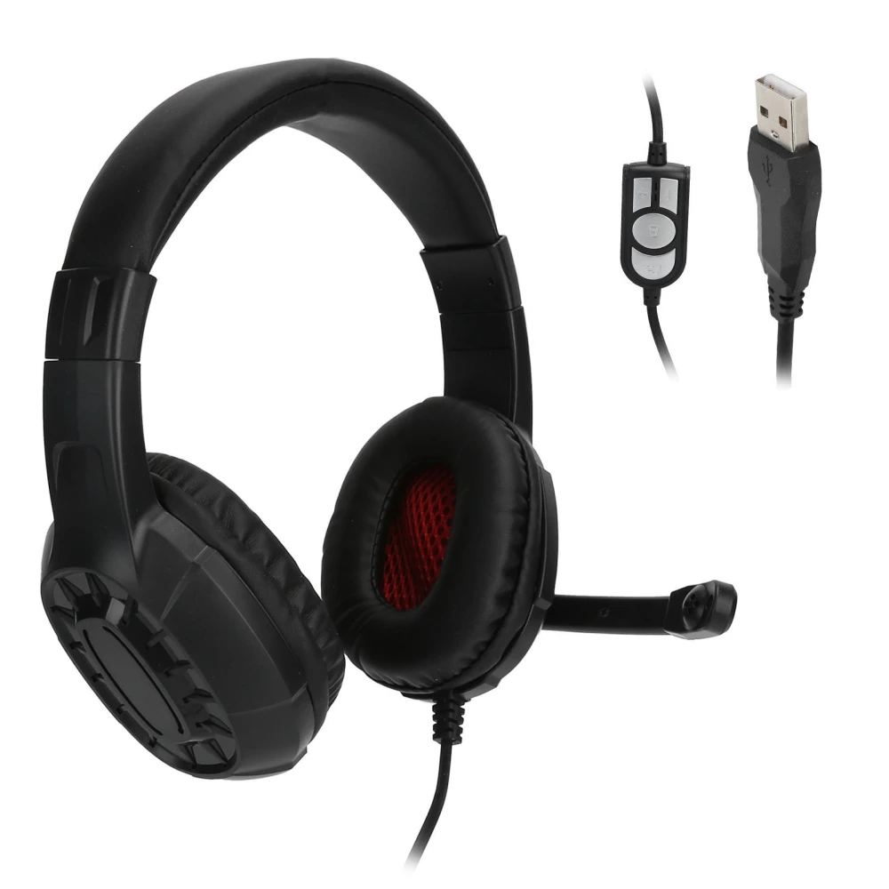 Wired Computer Headset Gaming Luminous Headphone G313 with Volume Adjustment for Home