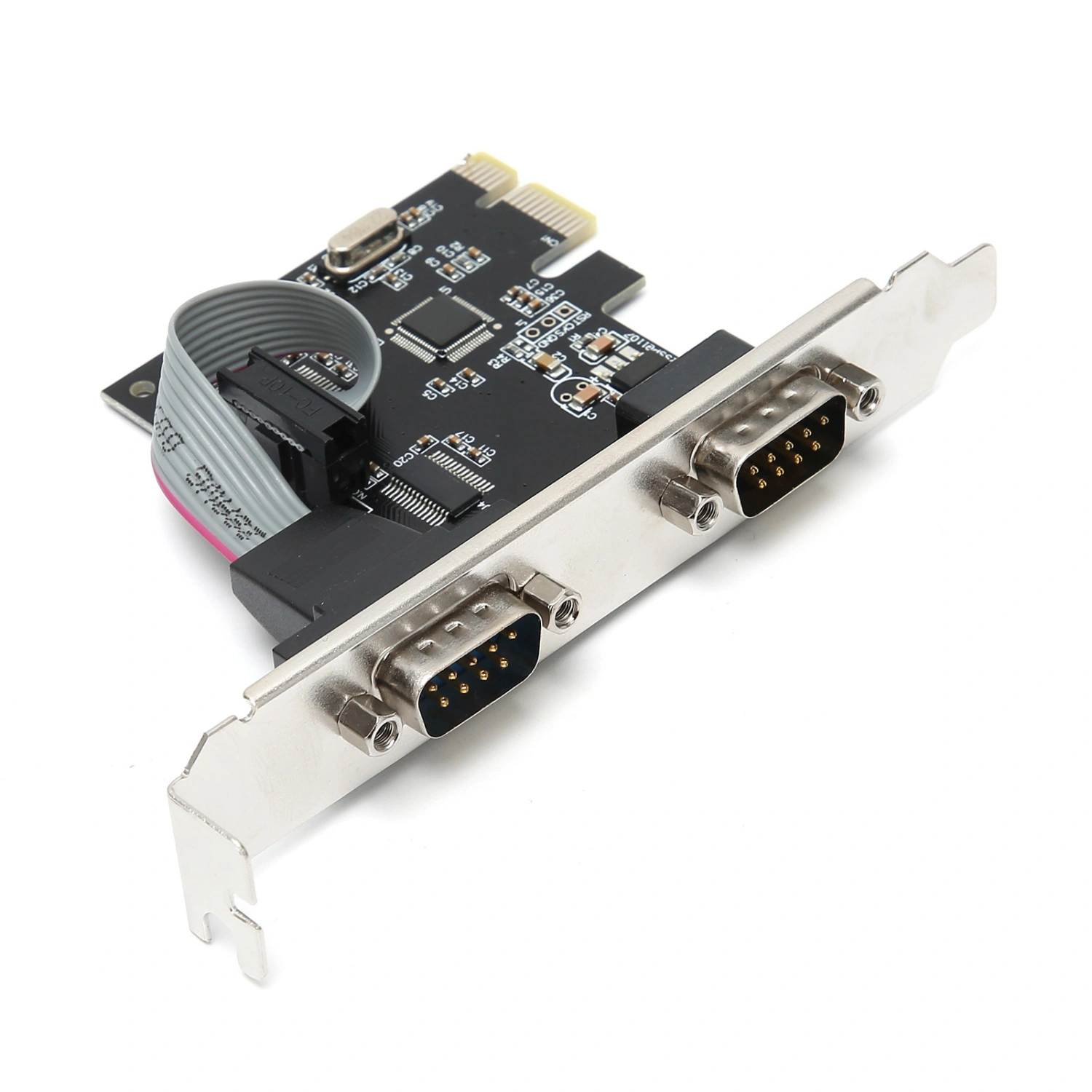 PCIE 2 Port Serial Expansion Card RS232 9PIN WCH382L Chip Adapter for Windows98/98SE/OS X