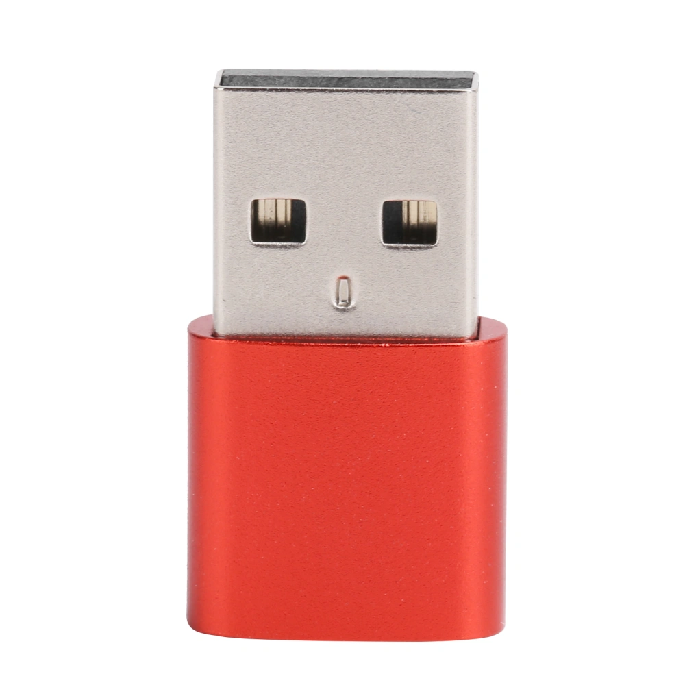 TypeC Adapter Converter Female to USB Male Fast Charging Computer Extender Accessories(Red )