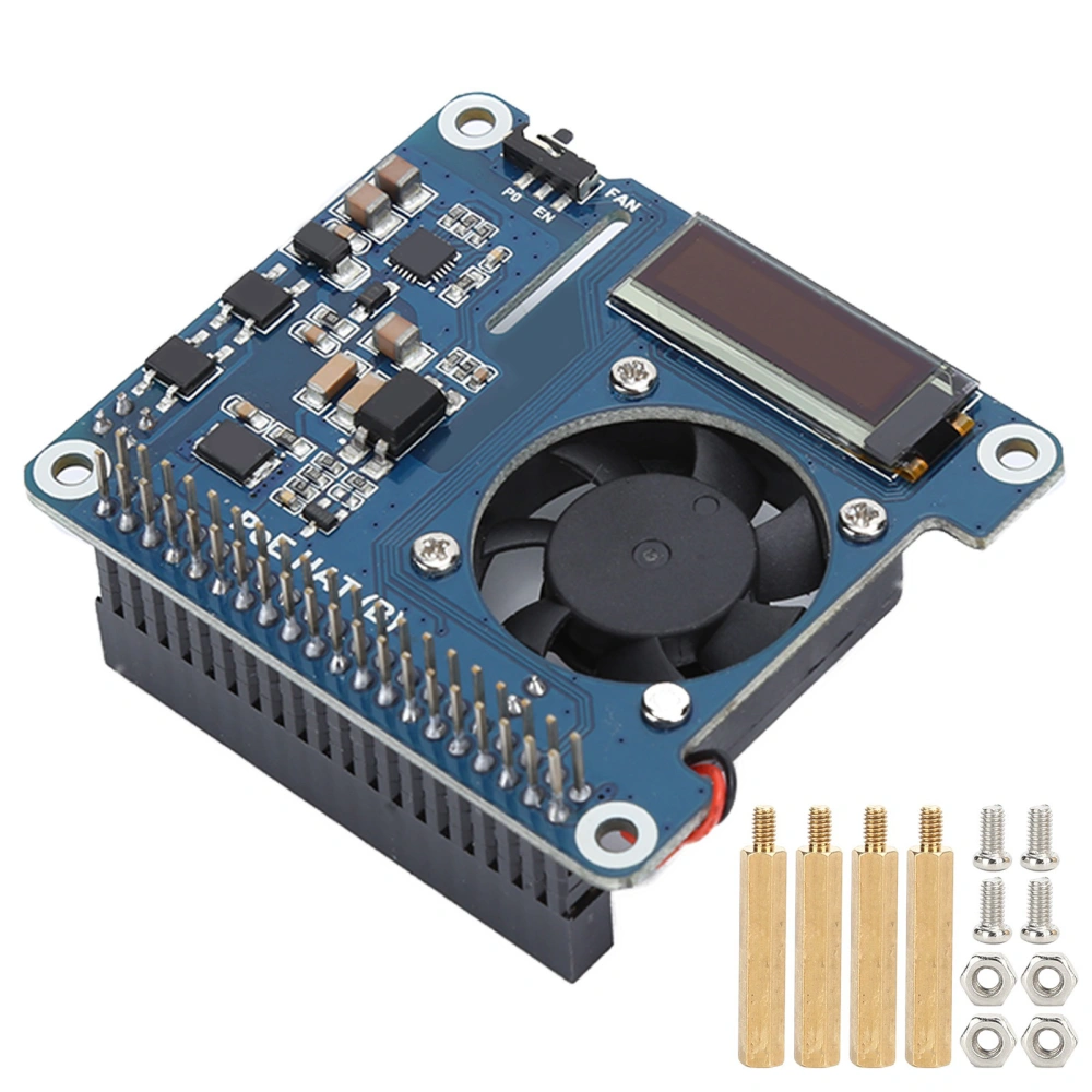 Expansion Board for Raspberry Pi 4b 3bPOE Power Over Ethernet Cooling Module Onboard Fan