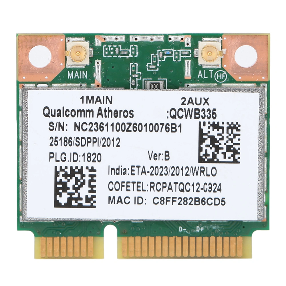 For Qualcomm Atheros AR9565 QCWB335 150M Mini PCI E Bluetooth Wireless Network Card Universal