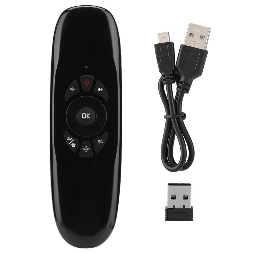 C120 USB 2.4G Wireless Flying Mouse Keyboard Remote Control for Windows/Mac OS/Android/Linux