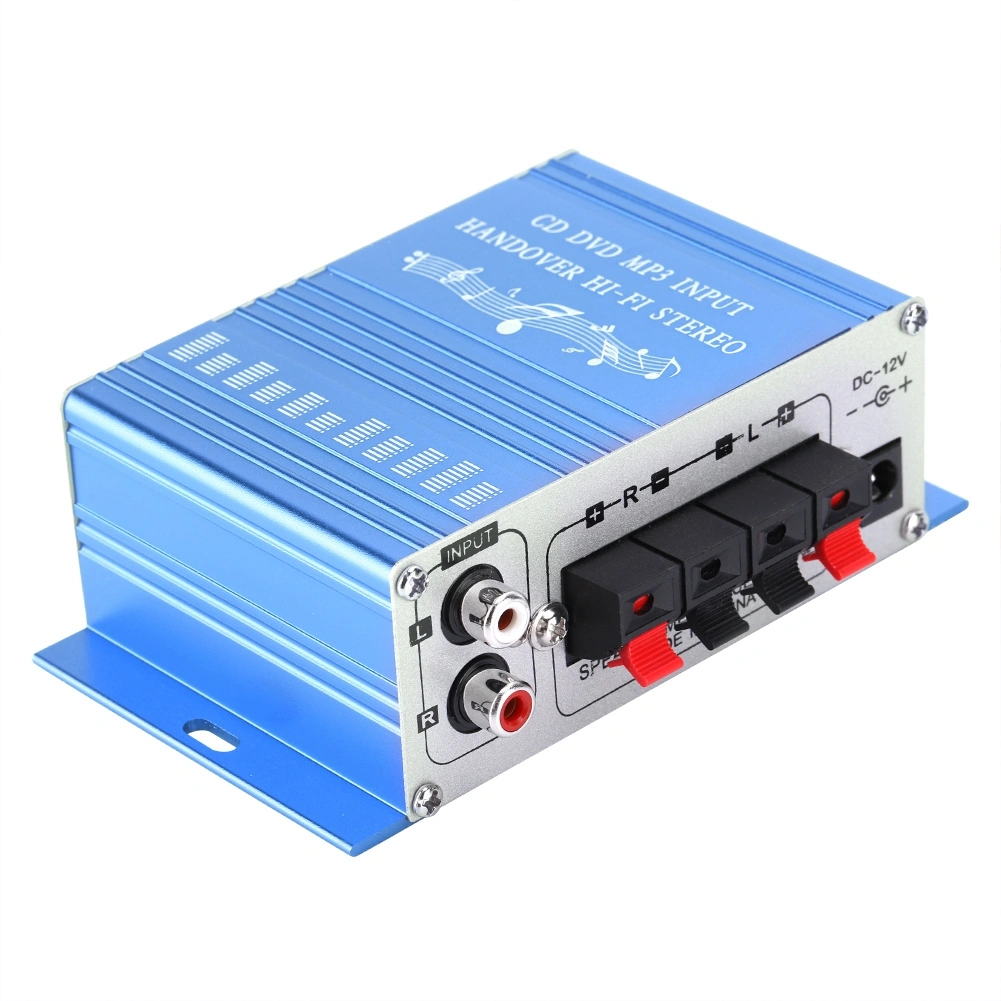 Mini Digital Car Auto Amplifier Hifi Audio Music CD DVD MP3 FM Player(Blue)