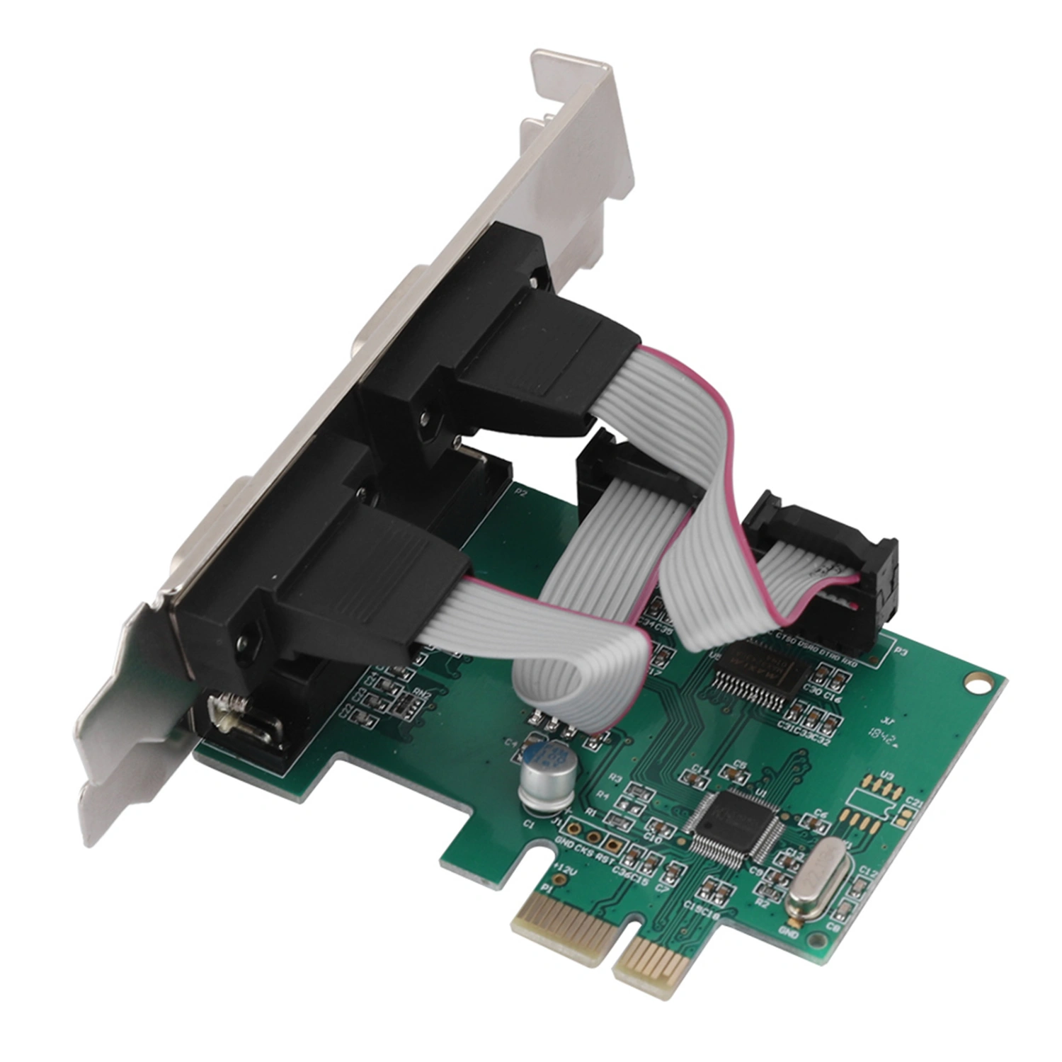 PCI-E to 2 Serial Card 1 Parallel Port Card Desktop PCI Expansion Card LPT Port Adapter Card