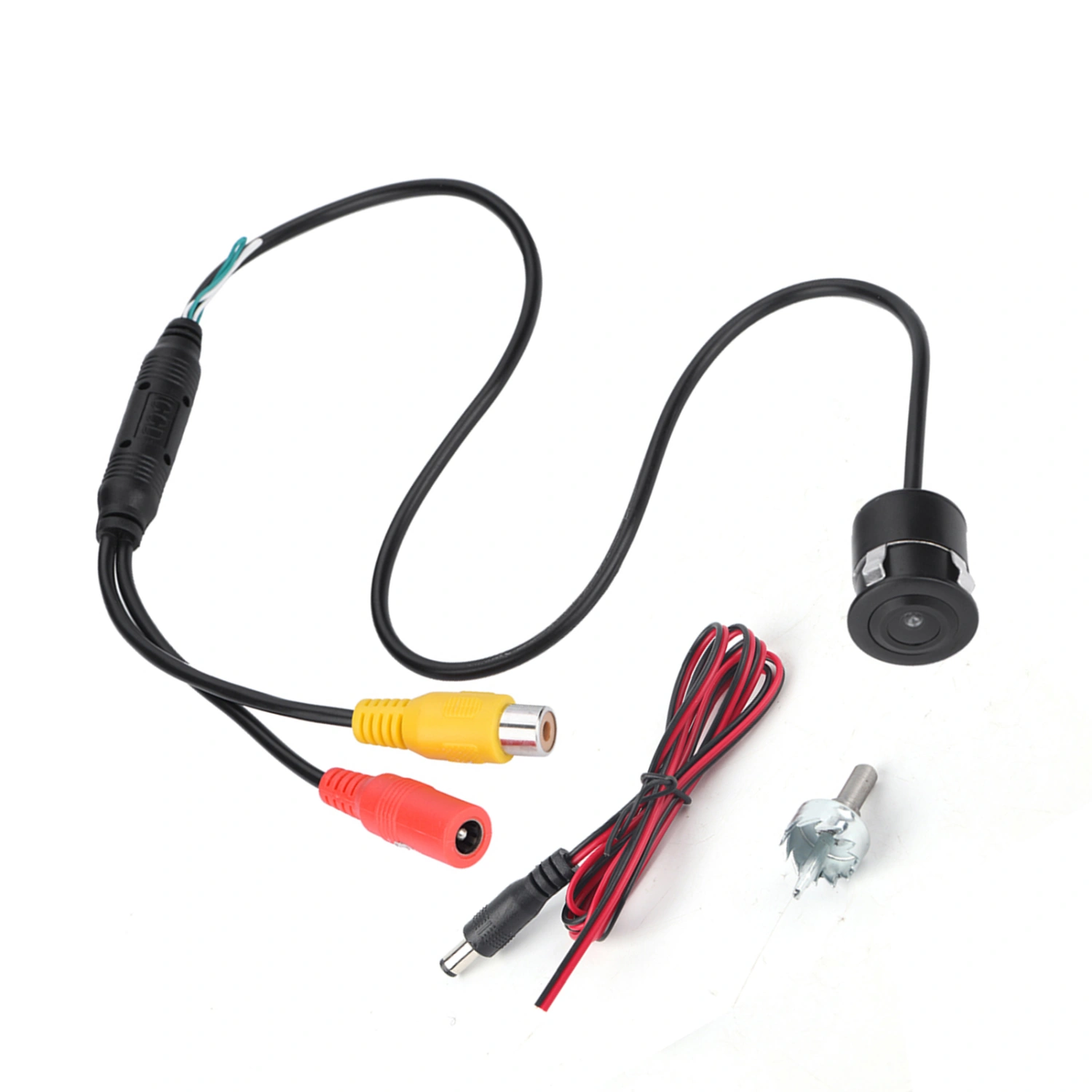 170° Wide Angle Wired Waterproof Mini Color CCTV CCD Camera for Car