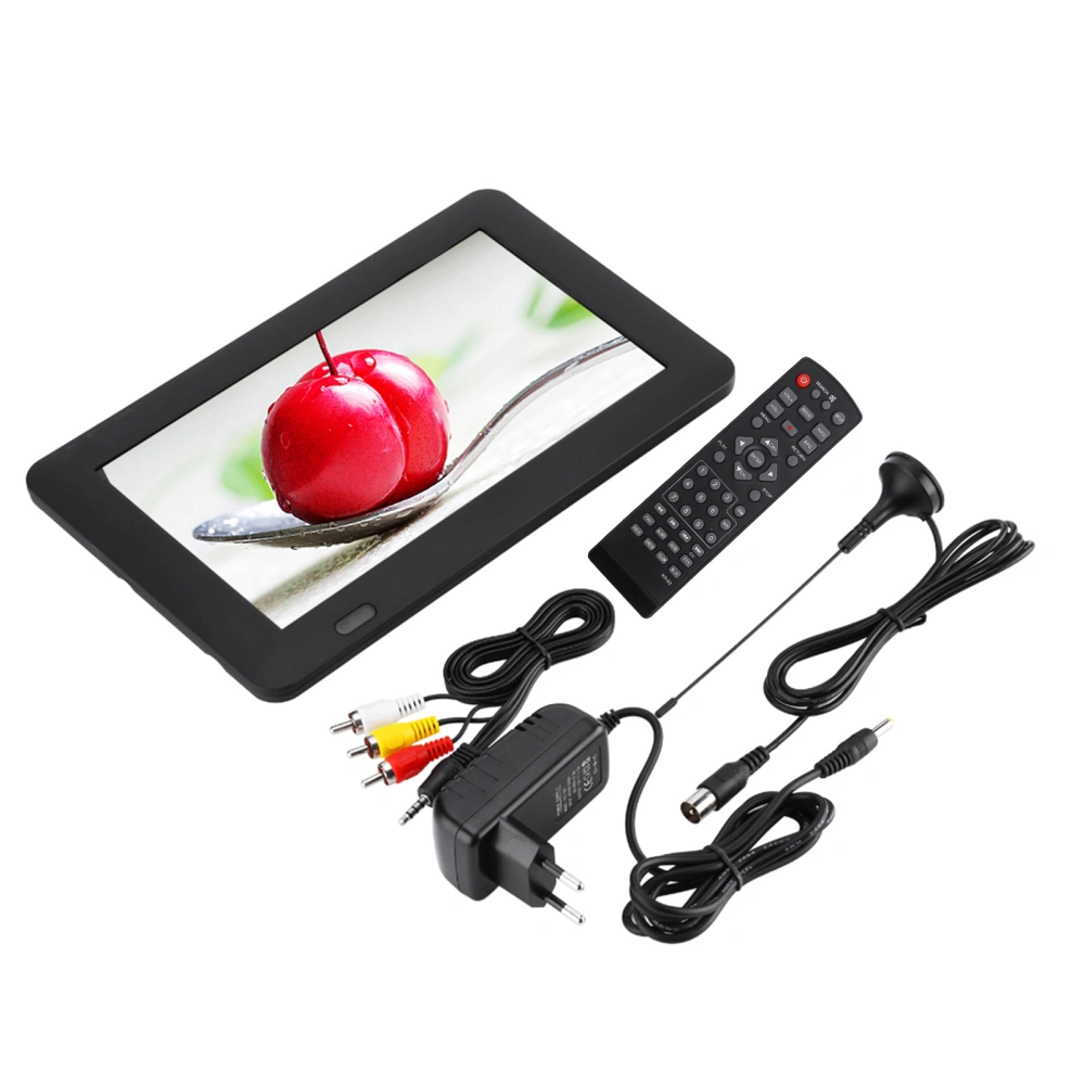 9inch Digital Analog Television 800x480 Resolution Portable TV EU Plug 110‑240V