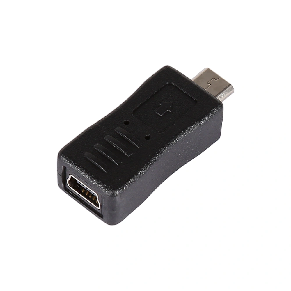 Micro USB male to Mini USB Female Host Adapter Connector Converter Adaptor Black