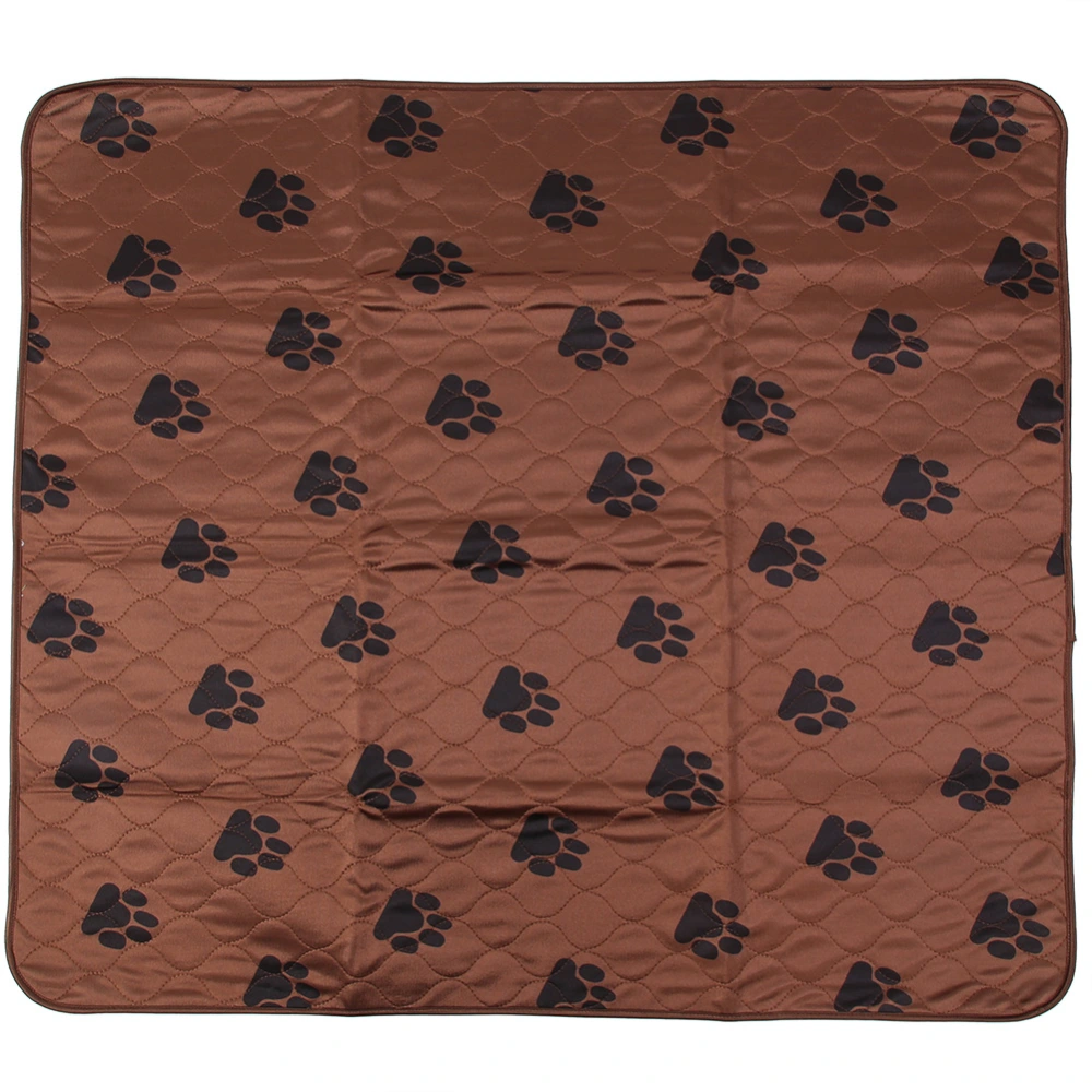 Dog Puppy Urine Mat Anti Skid Bottom Reusable Washable Pet Cat Pee Pad(Dark Brown 40*60cm)