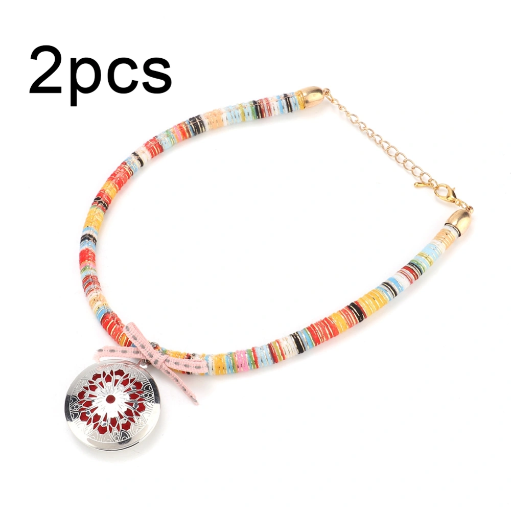 2pcs Adjustable Pet Dog Collar Tick Flea Anti-Mosquitoes Repellent Collar Anti-Lost (M)