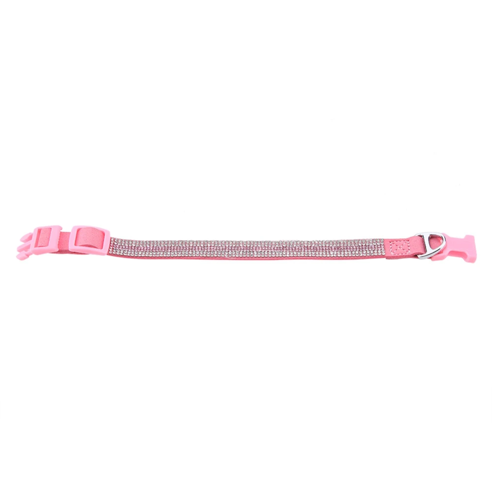 Cute Cartoon Pink Durable Shiny Comfortable Soft Pet Collar(M)