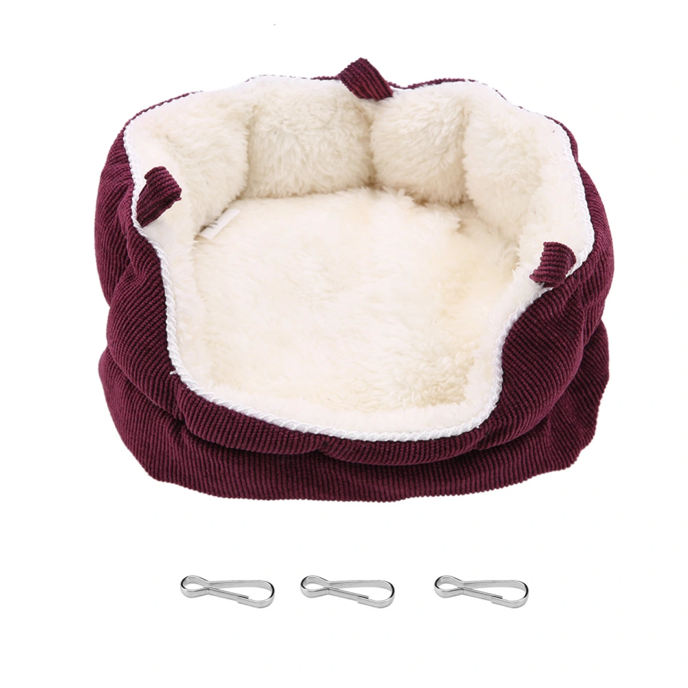 Small Animal Winter Warm Bed House Washable Pet Nest Sofa Square Hanging Bed