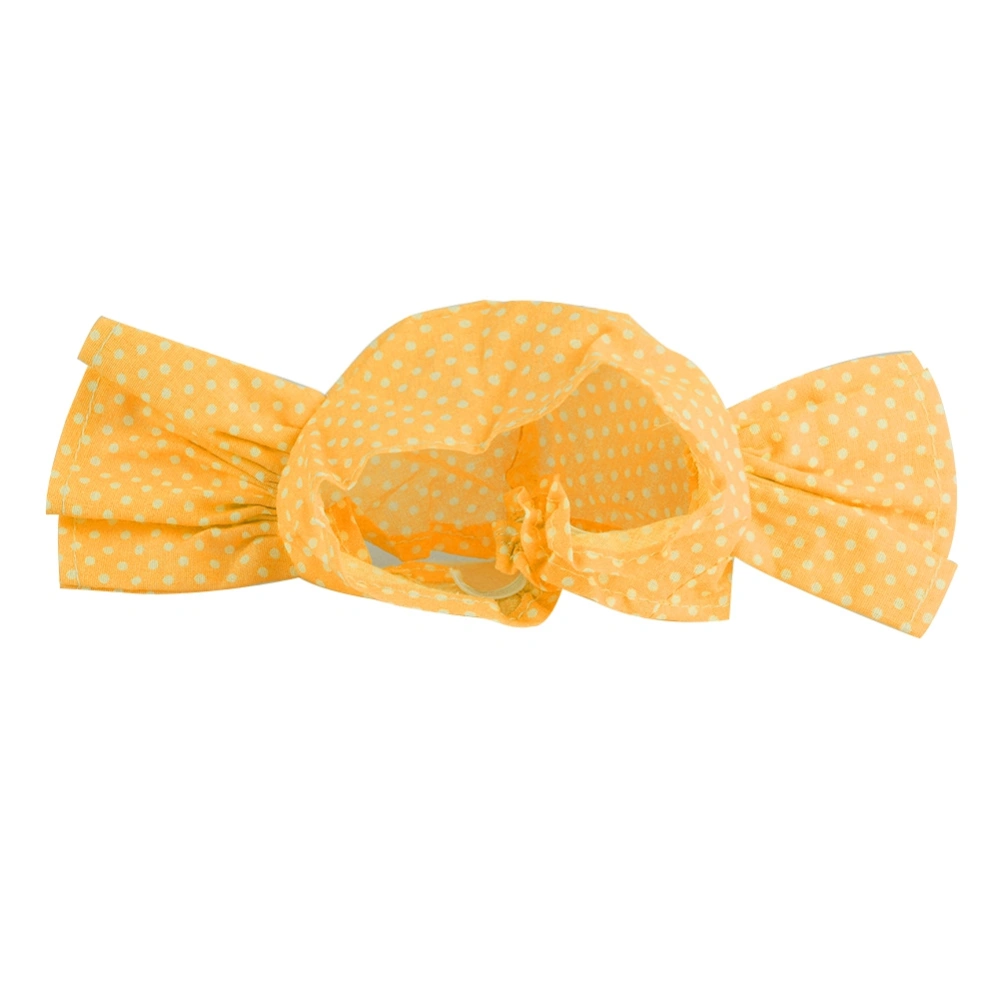 Cotton Blend Cats Pet Outfits Costume Headwear Hat Headband Animals Decoration(Yellow Point)