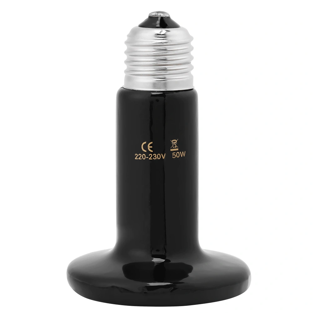 Infrared Ceramic Emitter Pet Heat Heater Lamp Reptile Light Bulb 50W