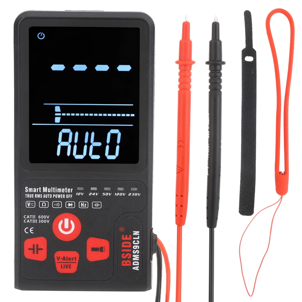 Intelligent LCD Dual Mode Automatic Digital Voltage Detection Meter Multimeter Tester 9999 Counts