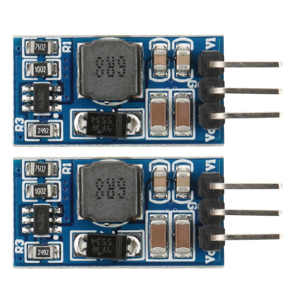 2Pcs DC DC Step Up Module Boost Converter for LED Motor 7W 2.6-5.5 to 5v 6v 9v 12V ND0412SA(with Pin 5V)