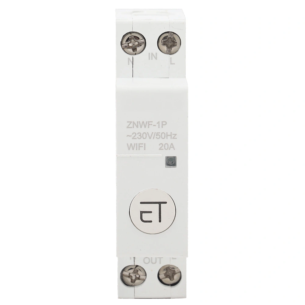 Intelligent WIFI Circuit Breaker Remote Control Switch for Distribution Box 1P AC230V IP20 1P 20A