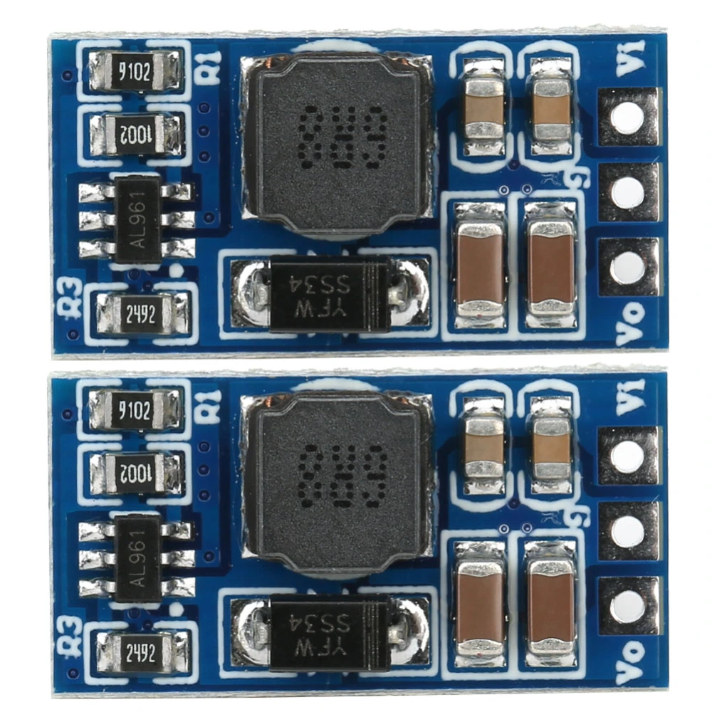 2Pcs DC DC Step Up Module Boost Converter for LED Motor 7W 2.6-5.5 to 5v 6v 9v 12V ND0412SA(without Pin 6V)