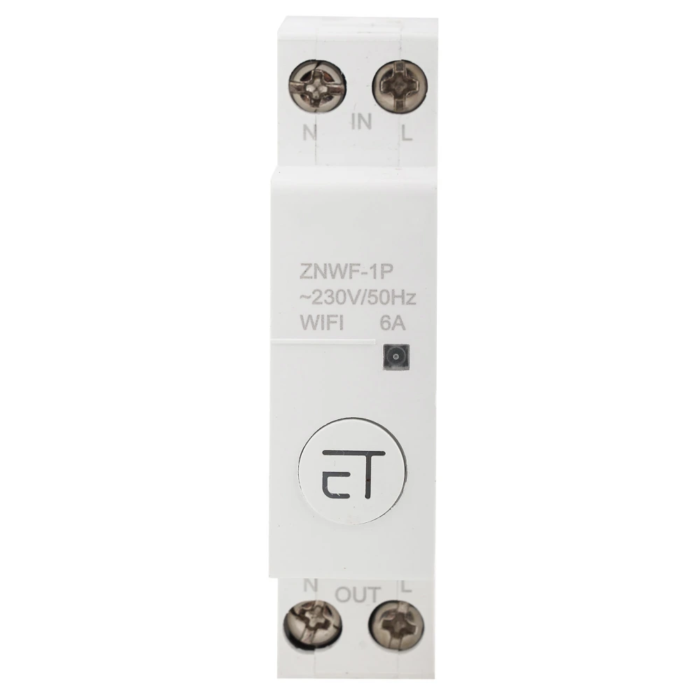 Intelligent WIFI Circuit Breaker Remote Control Switch for Distribution Box 1P AC230V IP20