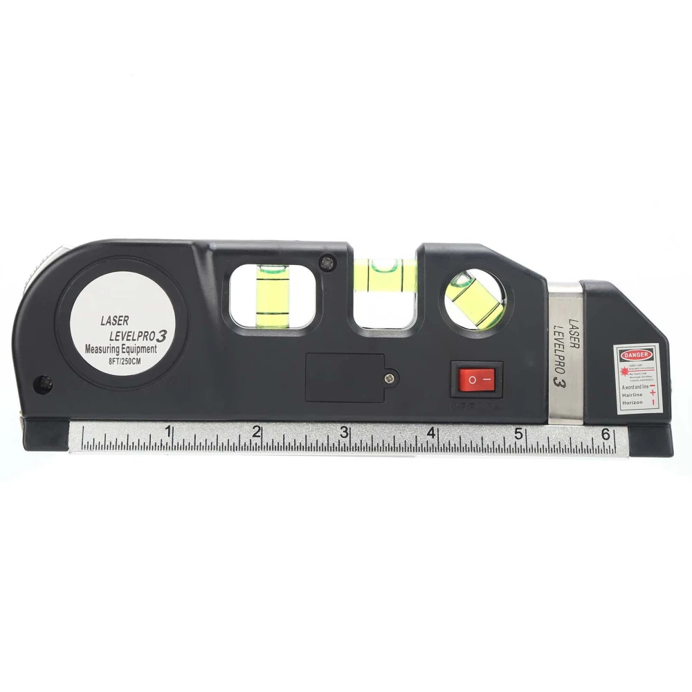 Laser Spirit Level Multifunctional Horizontal Ruler Measuring Tape Measure Ruler