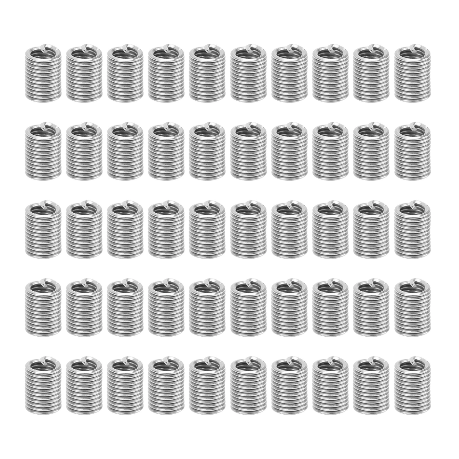 50Pcs Wire Thread Insert Stainless Steel Screw Hole Repairing Trimming Set US Unit 2‑563D