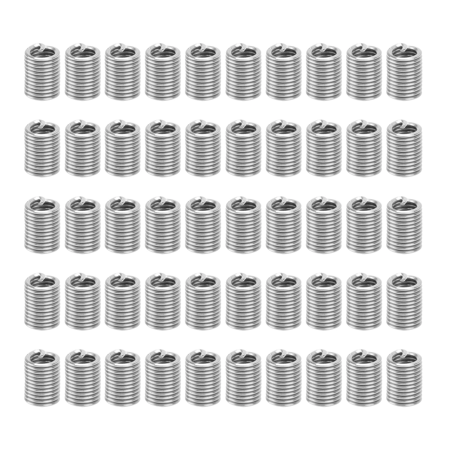 50Pcs Wire Thread Insert Stainless Steel Screw Hole Repairing Trimming Set US Unit 2‑563D