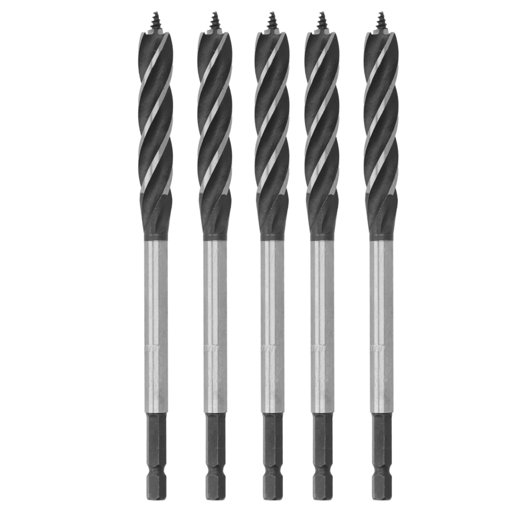 5Pcs Brad Point Drill Woodworking 4 Flute Cut Drilling Tool Industrial Supplies Reaming 12mm