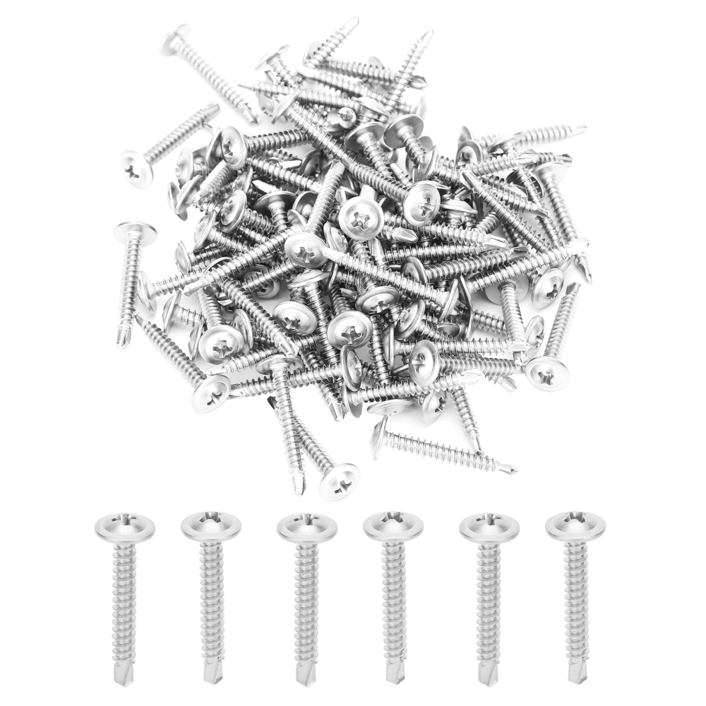 500pcs M4.2x32mm Cross Self Tapping Screws Kit 410 Stainless Steel Fastener Tools