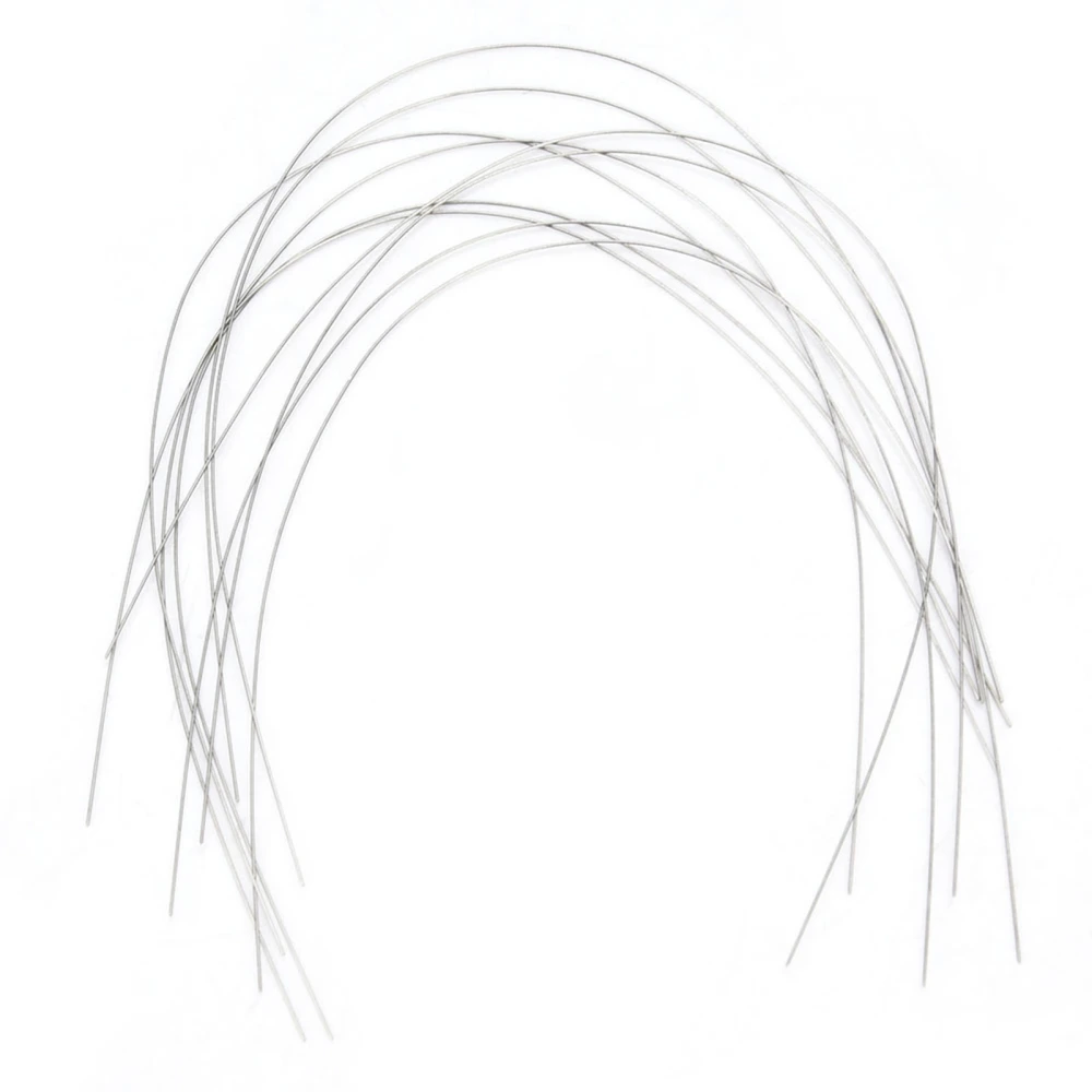 10Pcs Super Elastic NiTi Arch Round Wire Archwire for Orthodontic Dental Supplies (0.014 Upper)