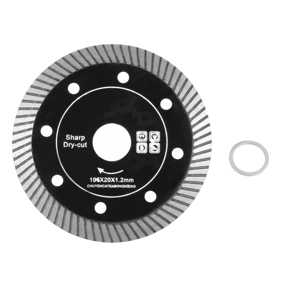 Black Diamond Saw Blade For Cutting Concrete Granite Marble Tile Stone 105mm