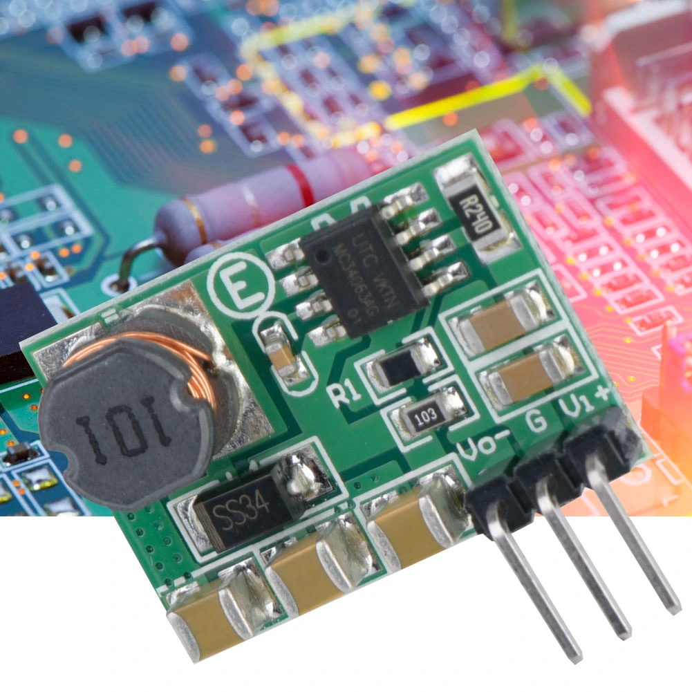 Input 3-15V Positive to Negative Voltage DC-DC Boost/Buck Converter (Output -3.3V)