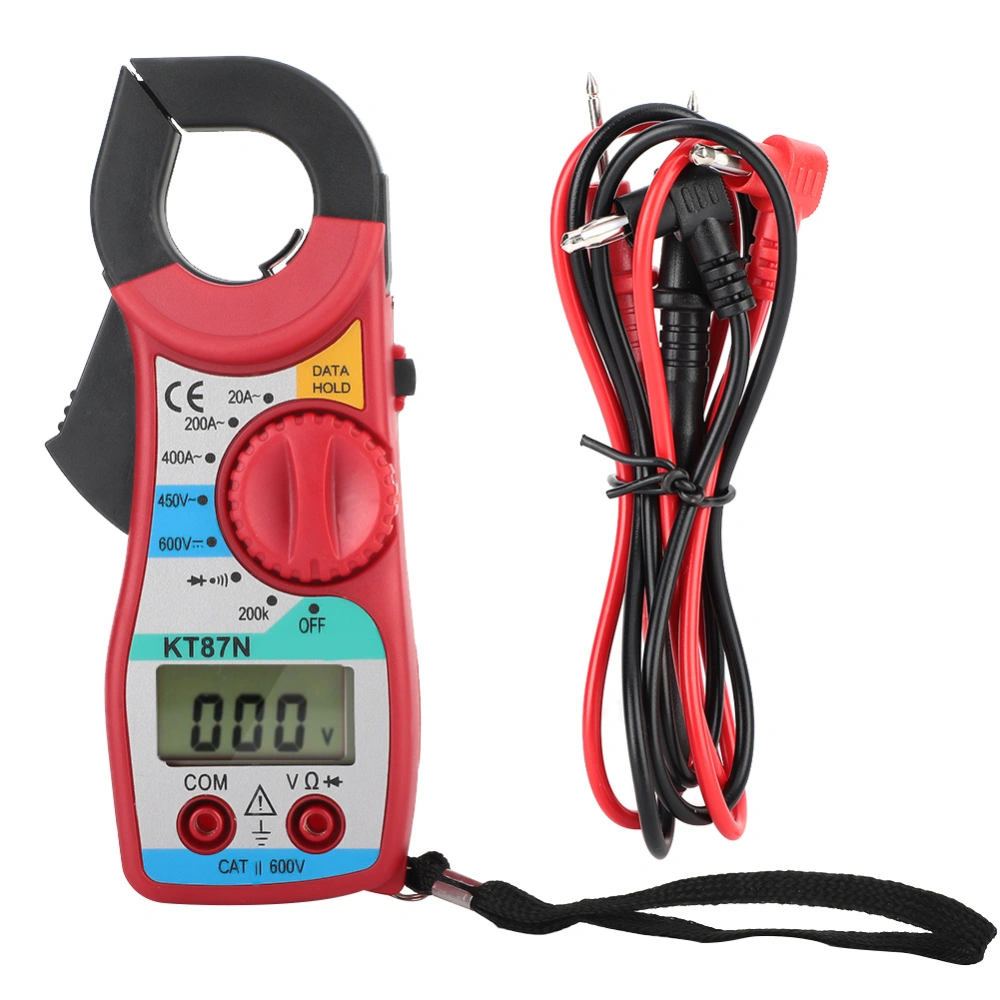 KT87N 600V/450V DC/AC Digital Clamp Meter 20-400A Ammeter Digital Multimeter with LCD Display