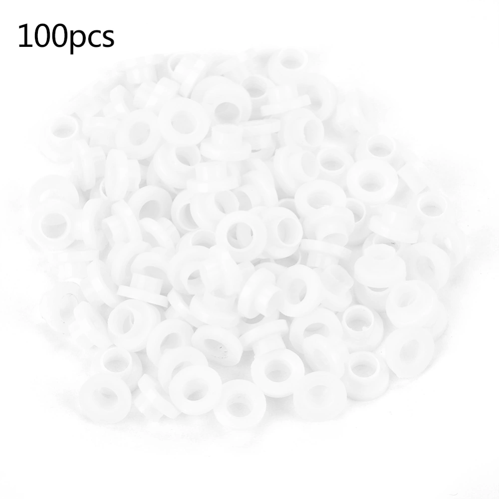 100pcs Transistor Washer Insulated Plastic Spacer Bushing Washers (TW-3)