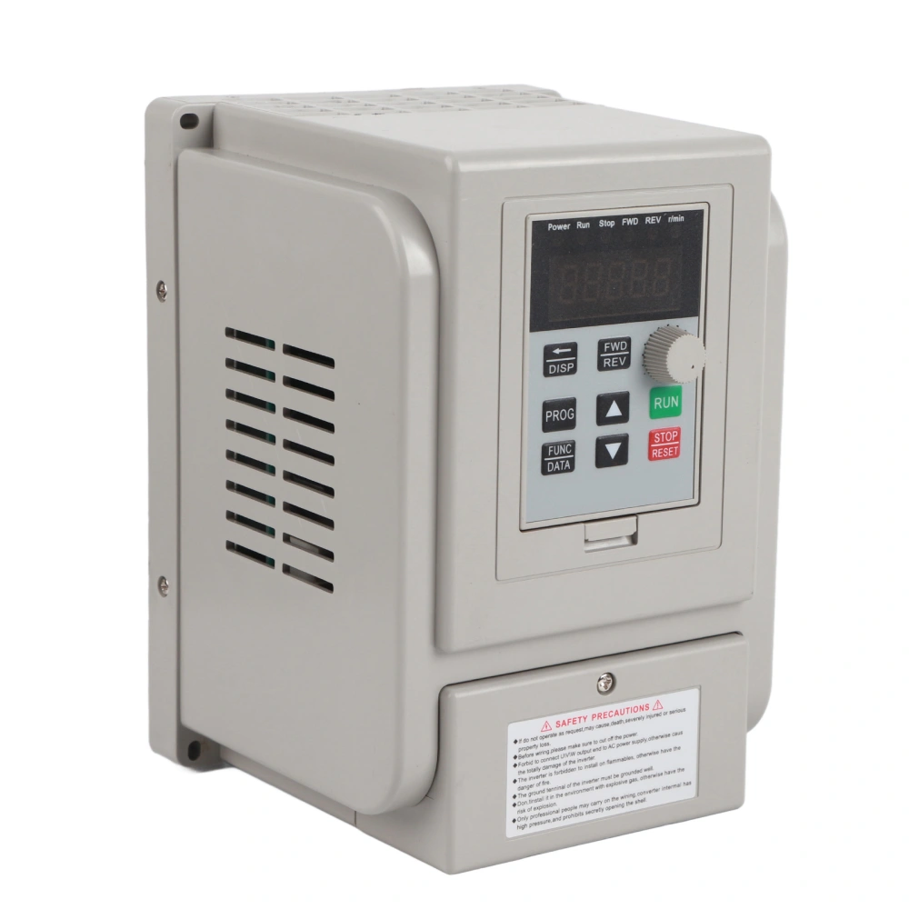 220VAC Variable Frequency Drive VFD Speed Controller for Single Phase 1.5kW AC Motor