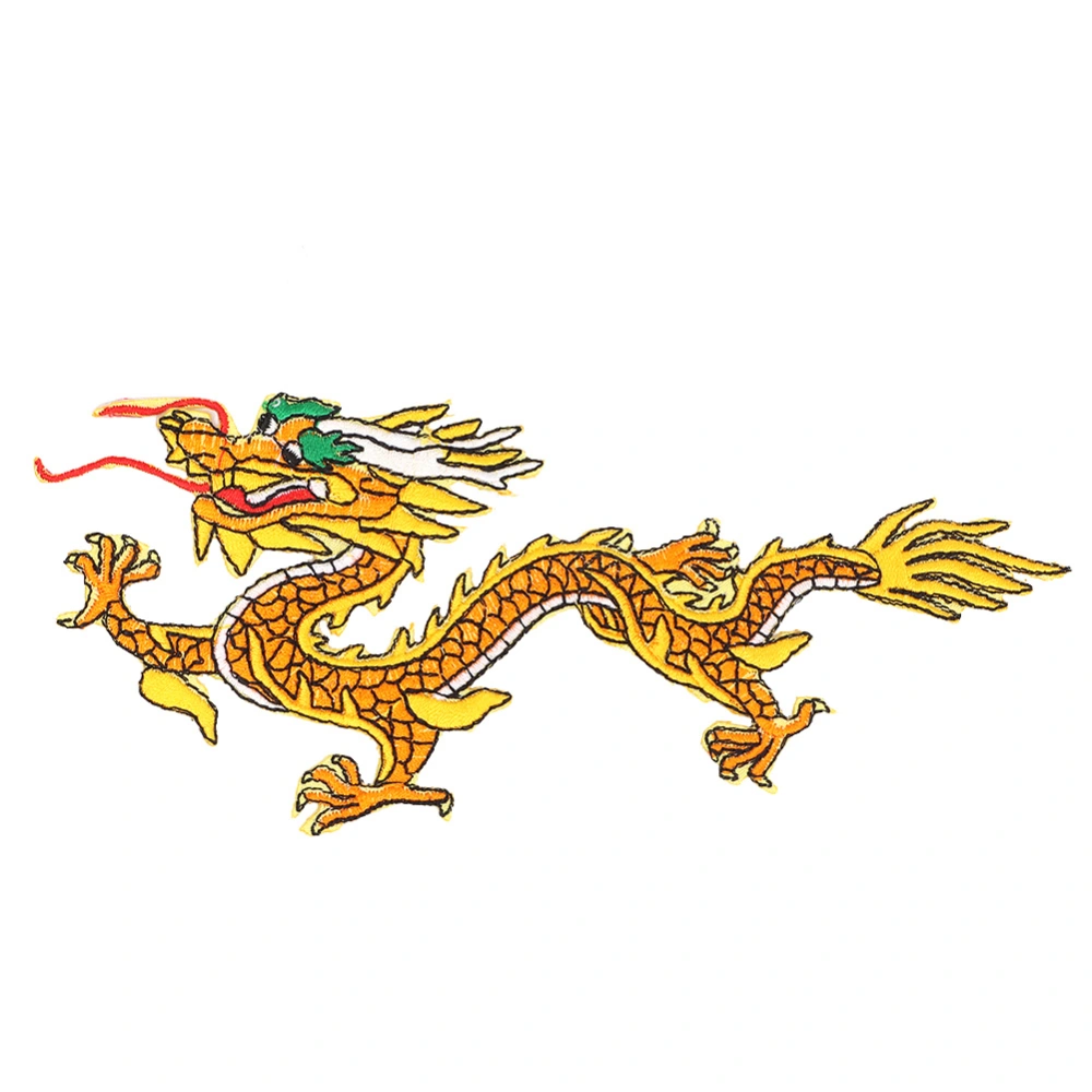 Chinese Dragon Cloth Sticker Embroidered Patch DIY Decor Applique Craft Clothing Accessories