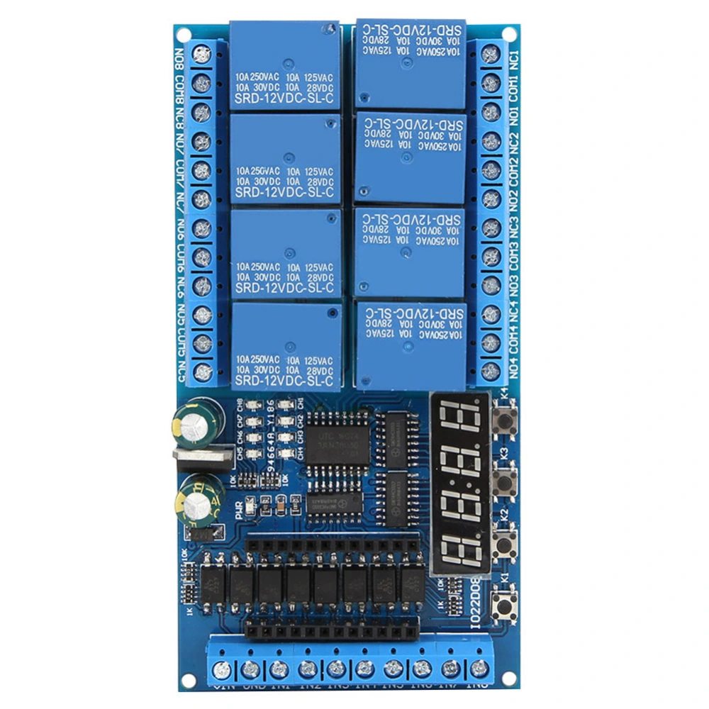 DC 12V 8 Channel Pro Mini PLC Relay Shield Module Delay Timer Switch Board for Arduino8 Channel Pro Mini PLC Relay Board