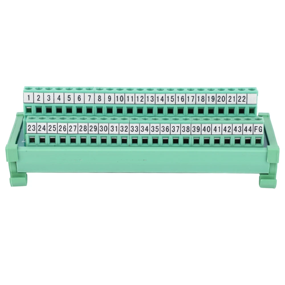 Terminal Block Wire Connector PLC Transfer Module DB44P 35mm DIN Rail Electrical Equipment