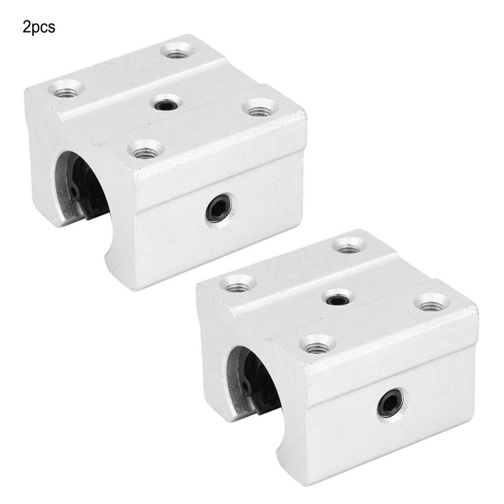 2PCS Open Type Linear Motion Bearing Slide Block Aluminum Alloy Bearing Block