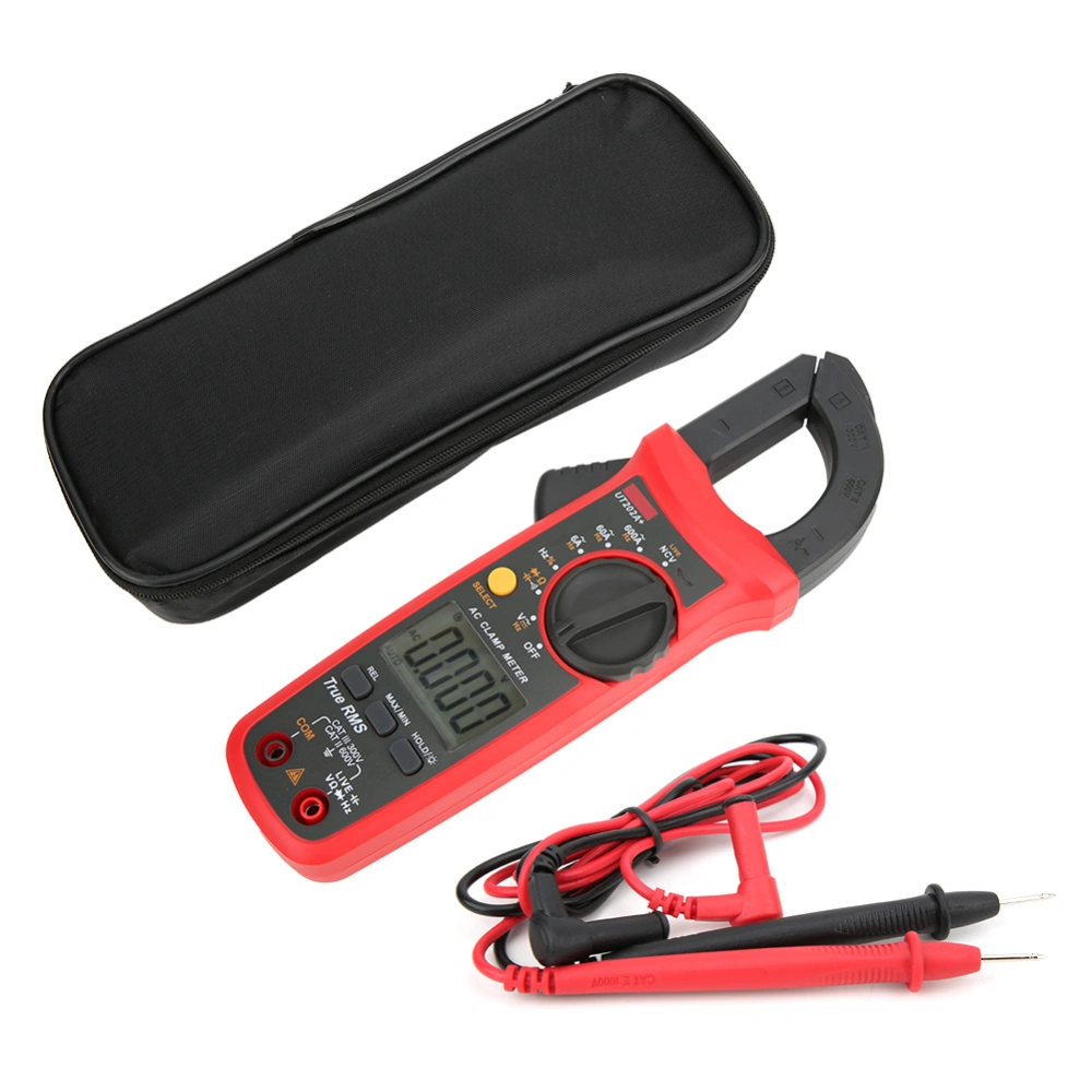 UNI T UT202a Handheld Mini Automatic Range True RMS Clamp Meter for Voltage Current Resistance Capacitance Testing