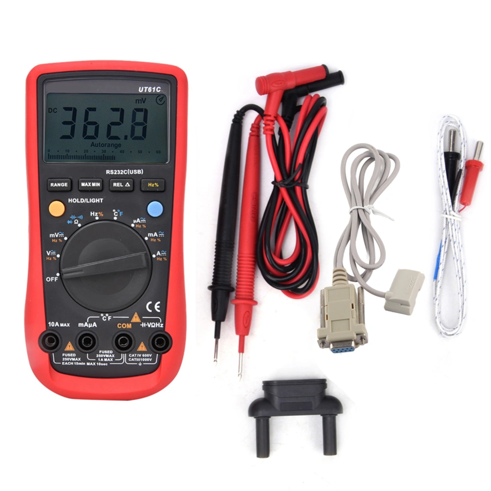 UNI T UT61C Multifunctional Handheld Automatic Range Digital Multimeter AC DC Voltage Current Meter