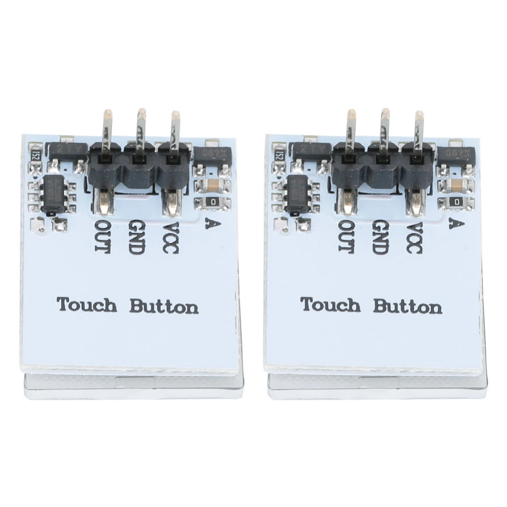 2pcs HTTM 2.7V-6V Capacitive Anti Interference Touch Switch Button Module(Blue )