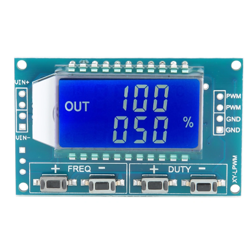 Square Signal Wave Generator PWM Pulse Adjustable Duty Cycle Module with LCD Display