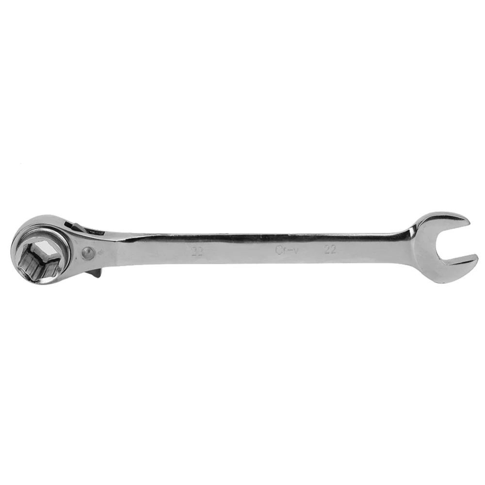 Ratchet Wrench Chrome Vanadium Steel Double Using Hand Home Repairing Tool 19-22mm