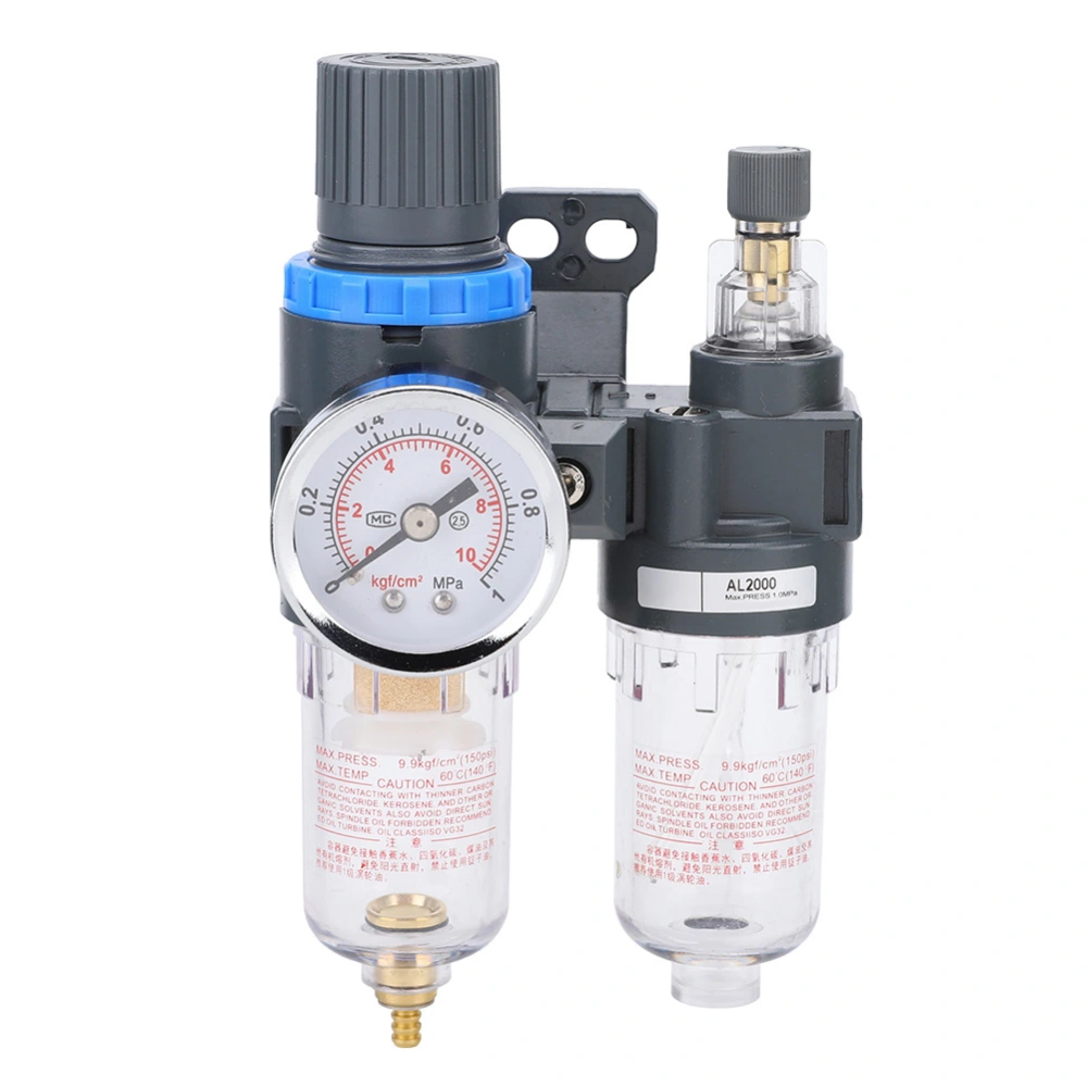 Air Filter Relief Pressure Valve High Quality Oil Water Separator Regulator G1/4in AFC2000