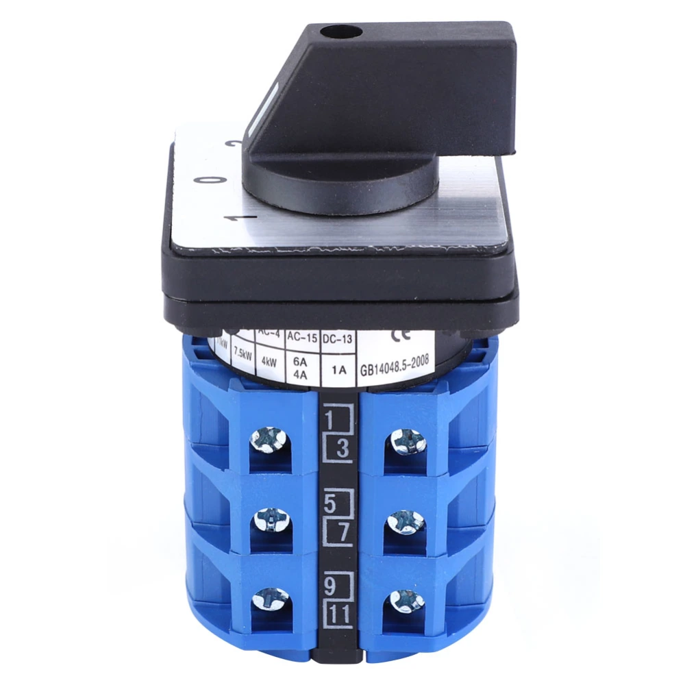 BERM BEM28-25/3 D303 Universal Changeover Switch 690V 25A 3 Position Selector Rotary Cam Switch