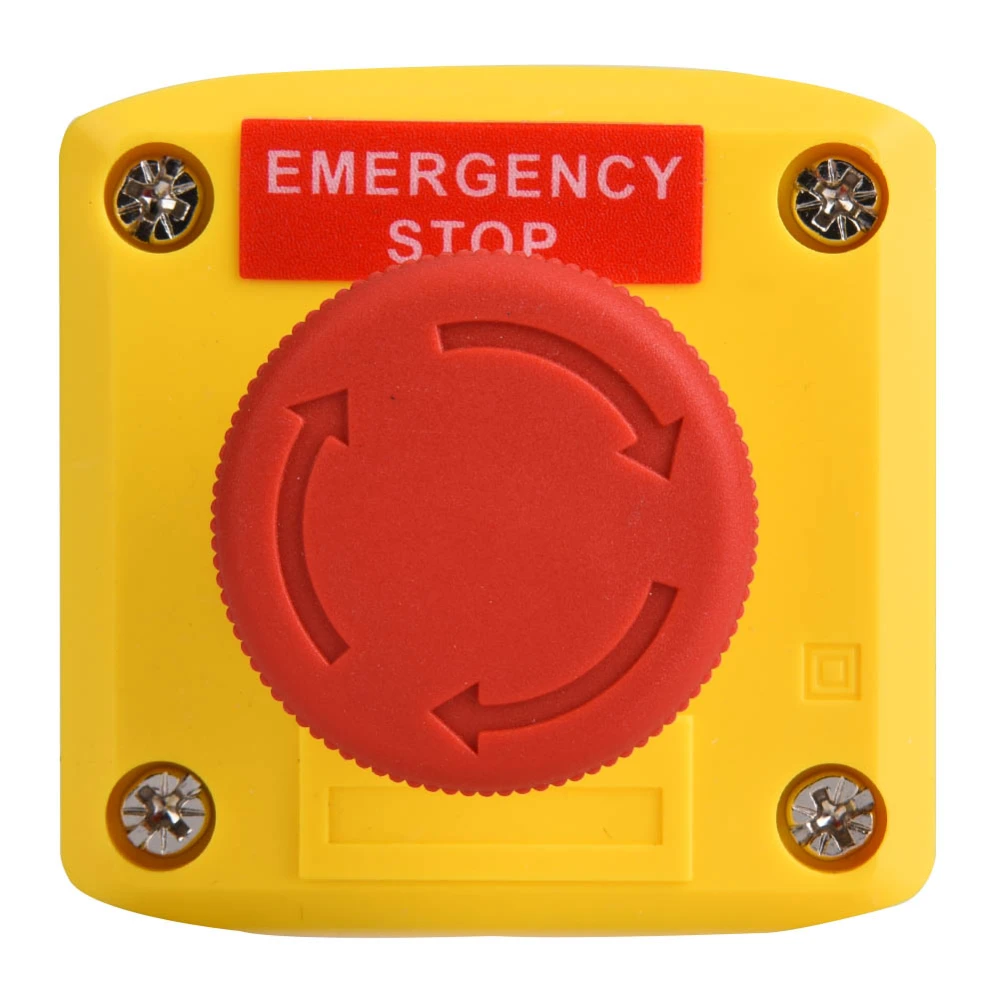 Red Sign Emergency Stop Push Button Switch IP65 Waterproof SP A001