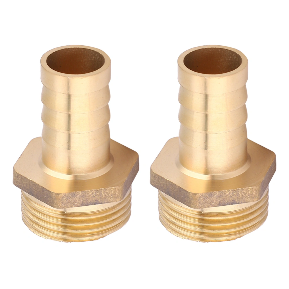 2pcs G3/4 Male Thread Barb Connector Brass Pipe Fitting Connector for Gas Liquid16mm