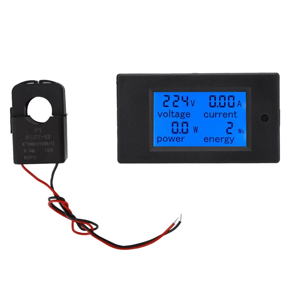 Multifunctional Digital Display Power Monitor Voltage Current Energy Multimeter(PZEM-061 (Split Core Transformer) )