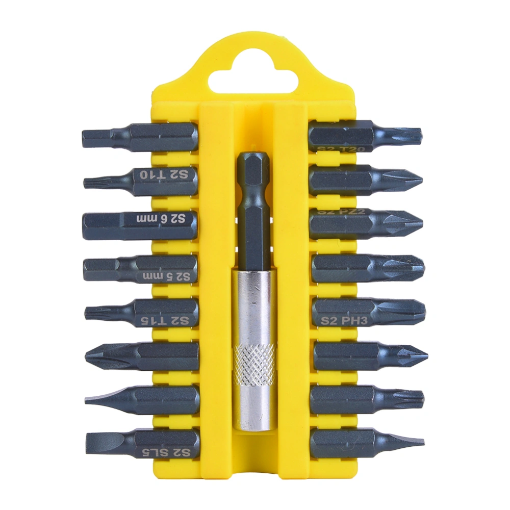 17Pcs Electric Screwdriver Bits Multifunctional Magnetic Slot Cross Combination SetA Set